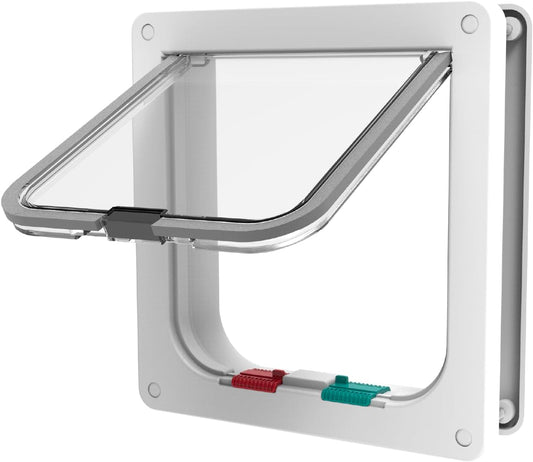 Cat and Small Pet Door, Small, White, Pets up to 11 Lbs